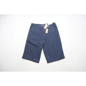 American Eagle LongBoard Khaki Chino Shorts Classic Preppy Blue Mens Sz 28 NWT